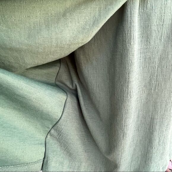 Cynthia Rowley Green Cotton Sleeveless Faux Wrap Dress M NWT - Picture 4 of 7